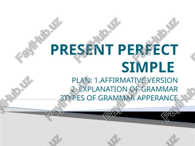 present perfect simple — PPTX