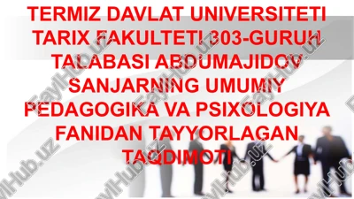 xarakter qobiliyati va harakat — PPTX
