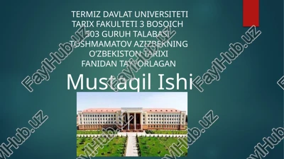 mavzu: sever hokimyatining o'zbekiston tarixi tahlili — PPTX