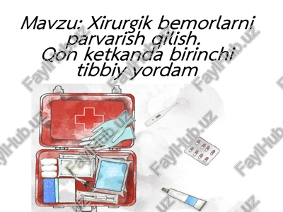 xirurgik bemorlarni parvarish qilish — PPTX