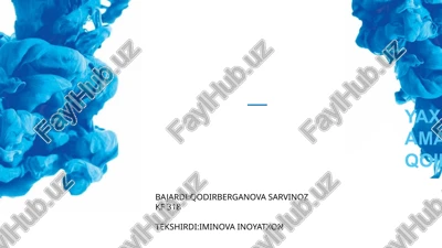 yaxshi distrubyuterlik amalyoti(gdp)umumiy qoidalari va talablari — PPTX
