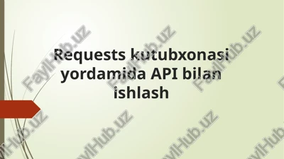 requestskutubxonasi — PPTX