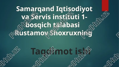 farmoyish ijro etish — PPT