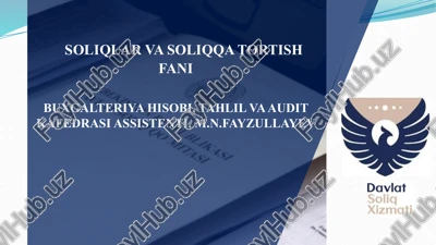 soliqlar va soliqqa tortish — PPTX