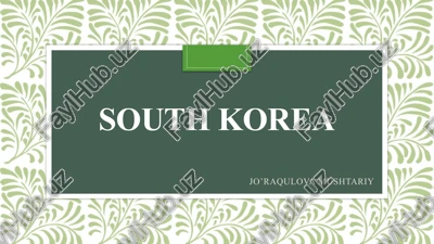 south korea — PPTX