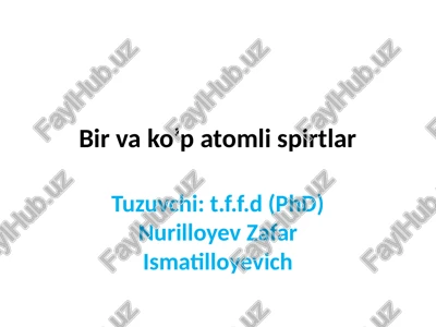 birvako’patomlispirtlar — PPTX