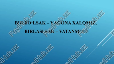 yangi o'zbekiston — PPTX