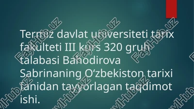 hujumxarakativa uning tarixiy ahamiyati — PPTX