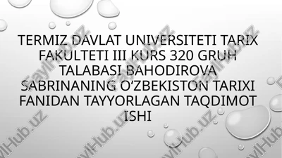 turkiston mintaqasining xalqlari — PPTX