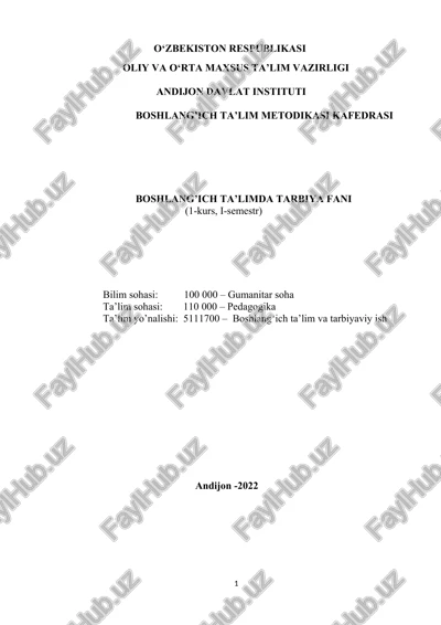 tarbiya ijtimoiy-tarixiy zarurat sifatida. milliy tarbiya konsepsiyasi — DOC