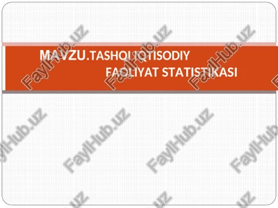 tashqi iqtisodiy faoliyat statistikasi — DOCX