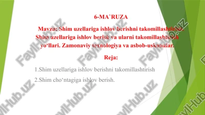 shimuzellarigaishlovberish — PPTX