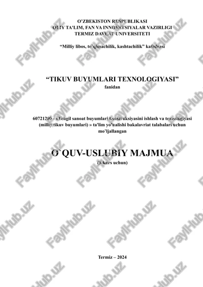 erkaklar shimini tikish texnologiyasi — DOCX