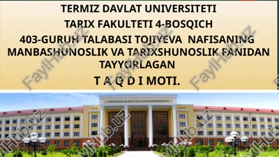 o‘rta osiyo xonliklari tarixshunosligi — PPTX