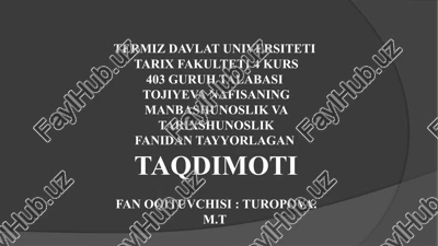 sovet davri tarixshunosligi — PPTX