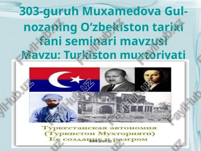 oʻzbekiston tarixi fanida seminar mavzusi — PPTX