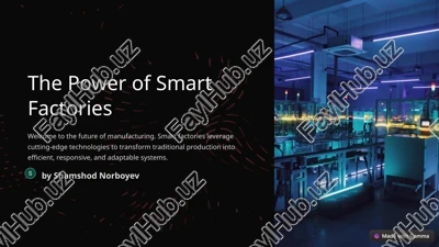 the power of smart factories — PPTX