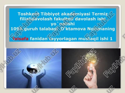falsafiy dunyoqarash — PPTX