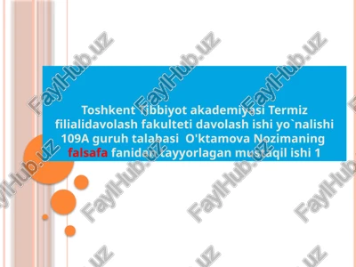 olam va odam munosabatlari — PPTX