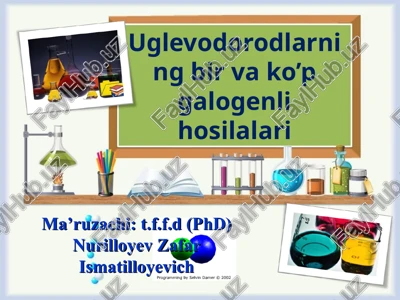 to’yingan galogenli hosilalar — PPT
