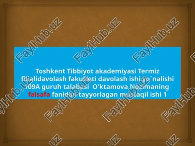 amir temur davridagi falsafiy qarashlar — PPTX