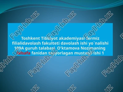 dunyoqarash mavqeyi — PPTX