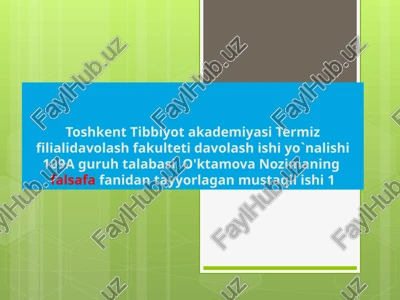 hozirgi zamon umumbashariy muammolar va ularning oqibatlari — PPTX