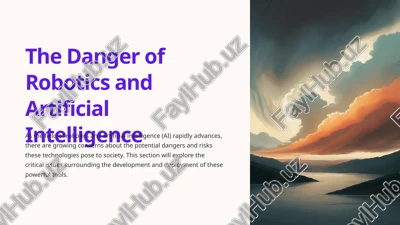 the danger of robotics and artificial intelligence — PPTX
