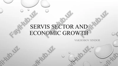 servis sector and economic growth — PPTX