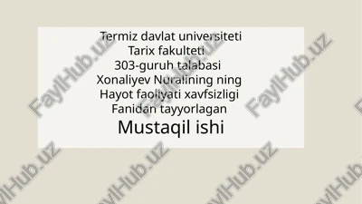 suv toshqini, suv bosqini va kuchli shamollar to’g’risida ma’lumotlar — PPTX