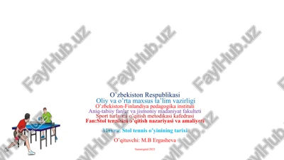 stoltenniso’yinining tarixi — PPTX