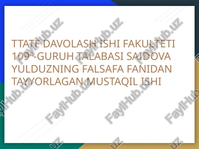 falsafiy g’oyalar, nazariyalar va tarix — PPTX
