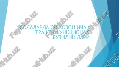 funktsional buzilishlari — PPTX