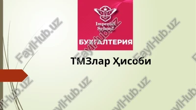 tmzlarhisobi — PPTX