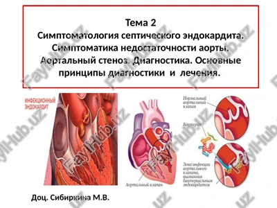 bakterialniy septicheskiy endokardit, opredelenie — PPTX