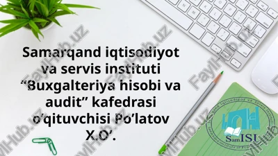 mehnat va ish haqi hisobi — PPTX