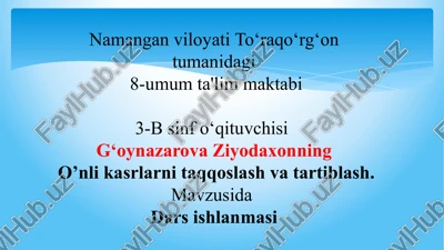 islom karimov hayoti va faoliyati — PPTX