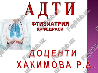 ftiziatriya — PPT