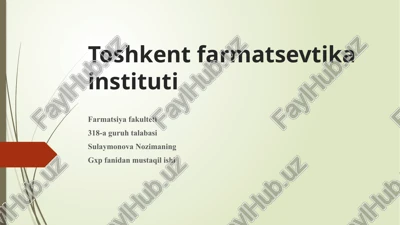 yaxshi dorixona amaliyoti.(gpp) — PPTX
