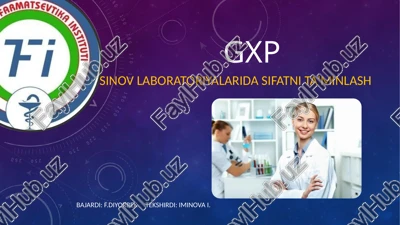 sinovlaboratoriyalaridasifatnita’minlash — PPTX
