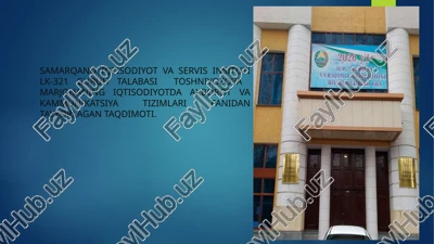 taqdimotlar yaratishning zamonaviy instrumental vositalari — PPTX