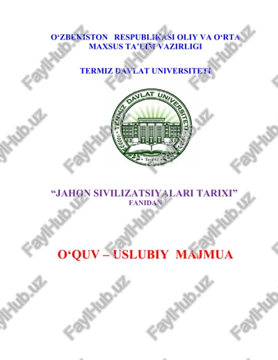 o‘quv – uslubiy majmua — DOCX