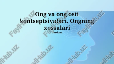 ong va ong osti kontseptsiyalari — PPTX