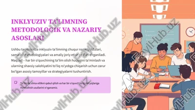 inklyuziv ta’limning metodologik va nazariy asoslari — PPTX