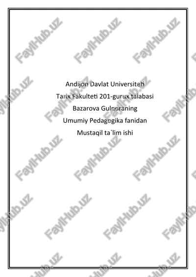ta’lim tizimi ustuvorligi — DOCX