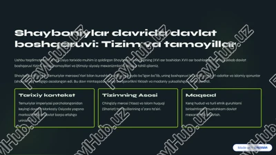 shayboniylar davlati tahlili — PDF