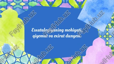 esxatalogiya — PPTX