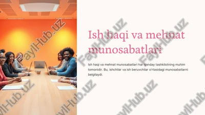 ish haqi va mehnat munosabatlari — PDF
