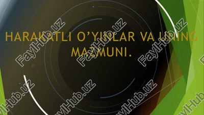 harakatlio’yinlar vauningmaz muni — PPTX