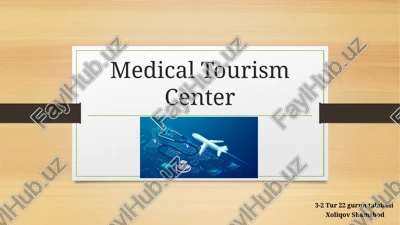 medical tourism center — PPTX